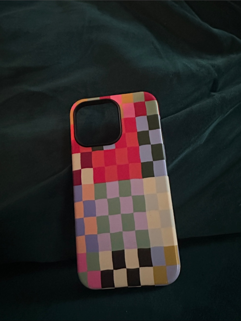 Multicolor Checkered Protective Phone Case - Fits Modern Smartphones